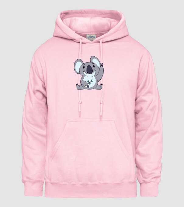 Koala drăguț model roz deschis pe tricou