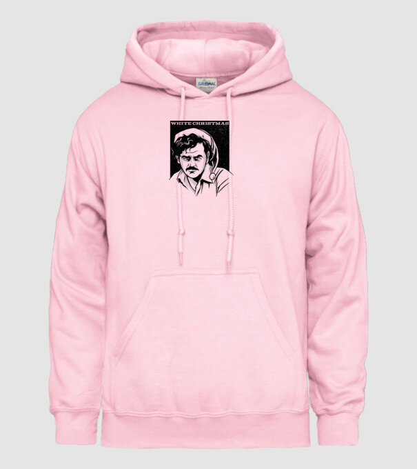 Crăciun alb cu Pablo model roz deschis pe tricou