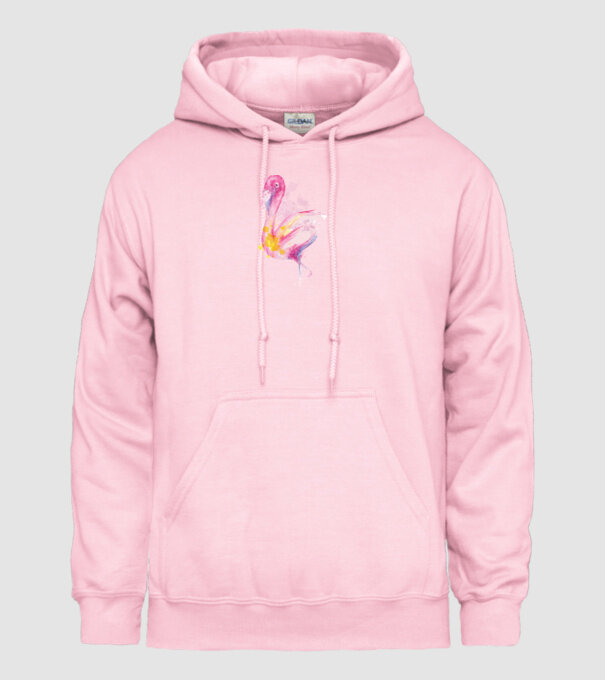 Flamingo Pictură model roz deschis pe tricou
