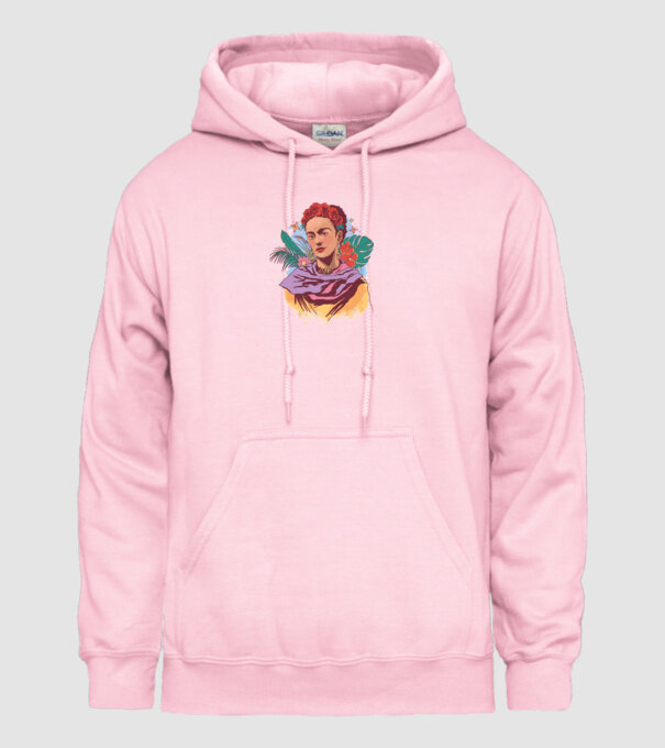 Portret Frida Kahlo model roz deschis pe tricou