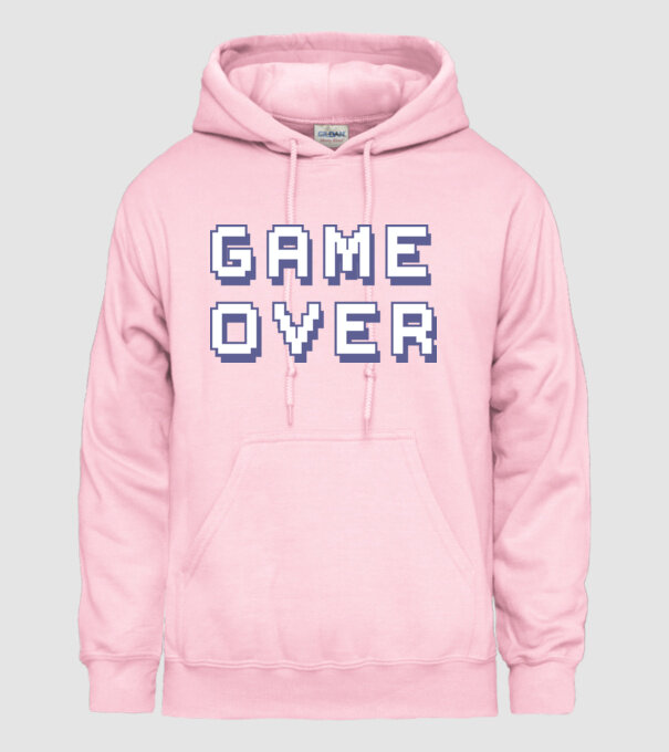 Game Over model roz deschis pe tricou