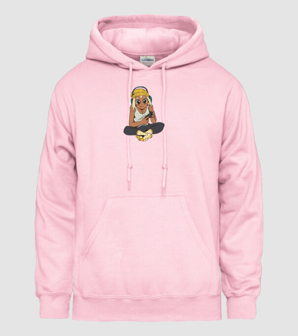 Fată Gamer model roz deschis pe tricou