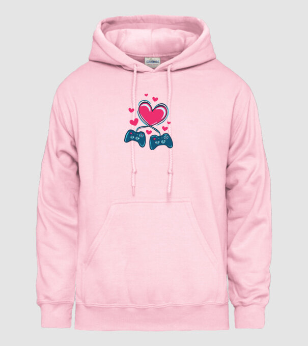 Dragoste Gamer model roz deschis pe tricou