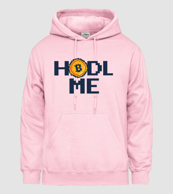 Hodl Me Bitcoin model roz deschis pe tricou