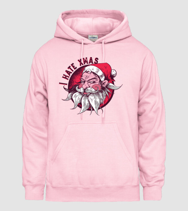 I Hate Xmas model roz deschis pe tricou