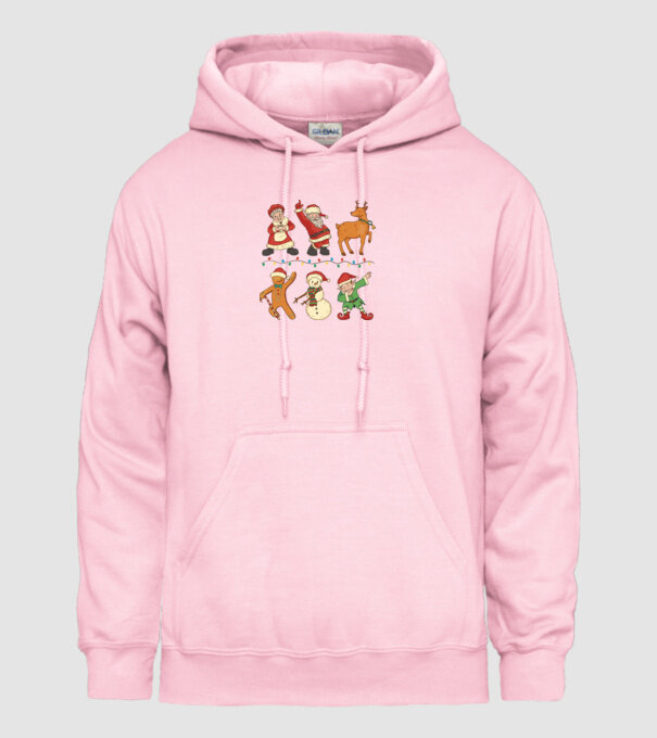 Crăciun DAB model roz deschis pe tricou