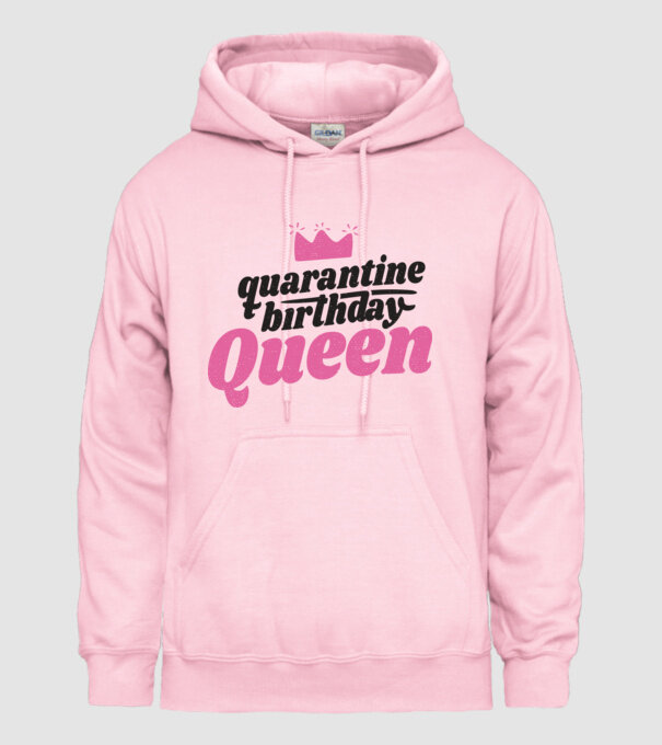quarantine Queen model roz deschis pe tricou