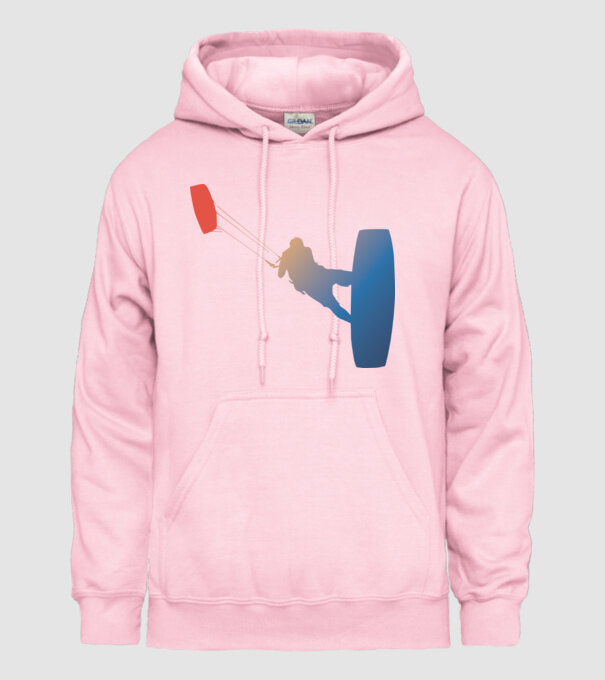 Kite Surfer model roz deschis pe tricou