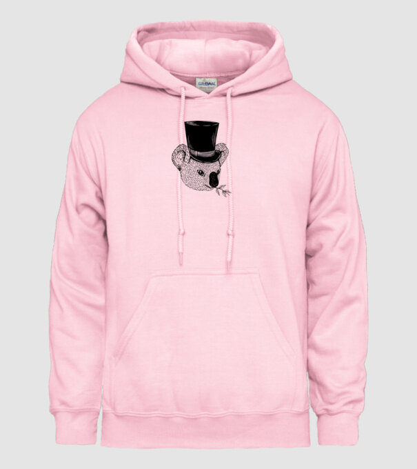 Cilindru Koala model roz deschis pe tricou