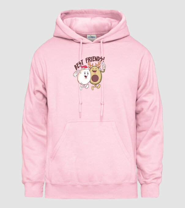 Cei mai buni prieteni vegan model roz deschis pe tricou