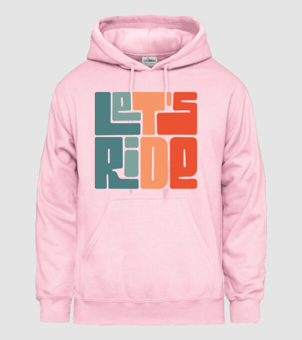 'Let''s Ride - Snowboard' model roz deschis pe tricou