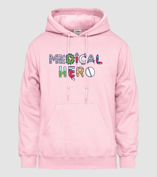Medical Hero - Eroi de zi cu zi model roz deschis pe tricou