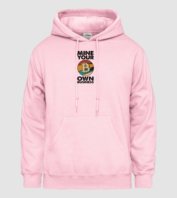 Mine your own business Bitcoin model roz deschis pe tricou