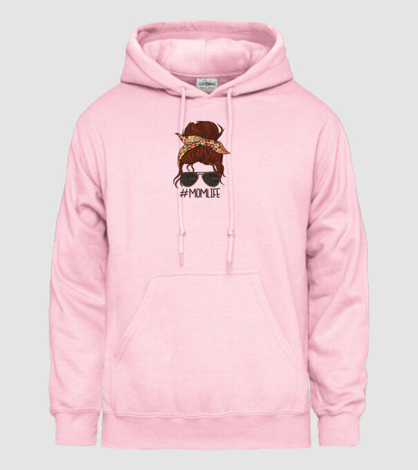 Momlife Hashtag model roz deschis pe tricou