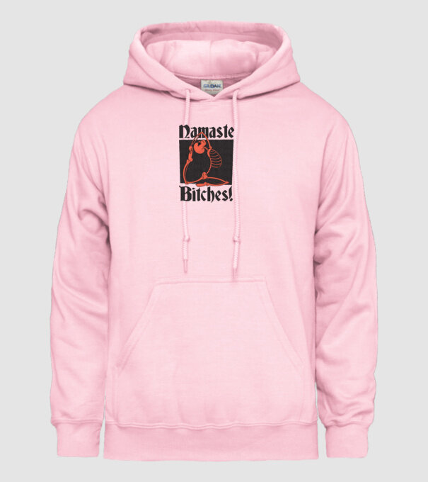 Namaste Bitches model roz deschis pe tricou