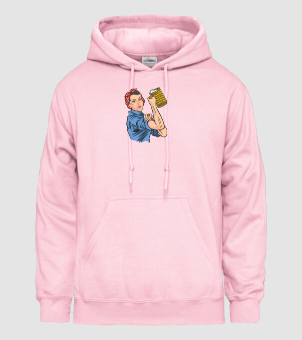 Emanciparea femeilor Bere model roz deschis pe tricou