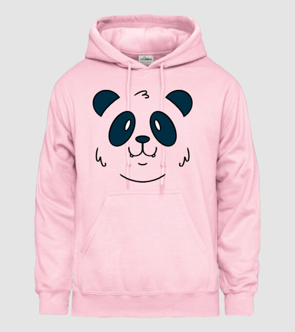 Cap de panda model roz deschis pe tricou