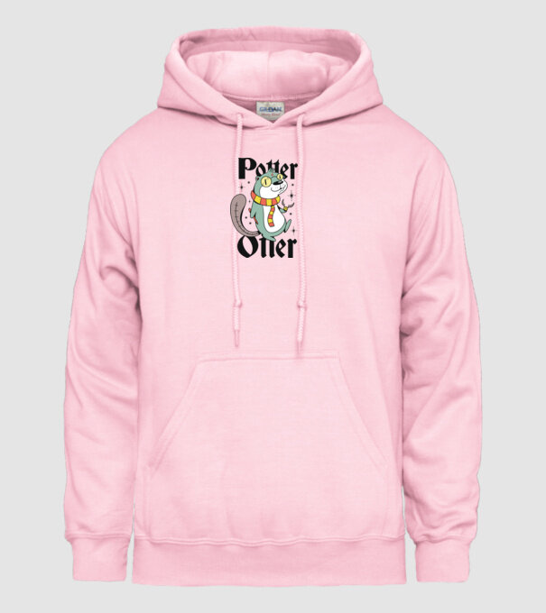 Potter Otter Vidra model roz deschis pe tricou