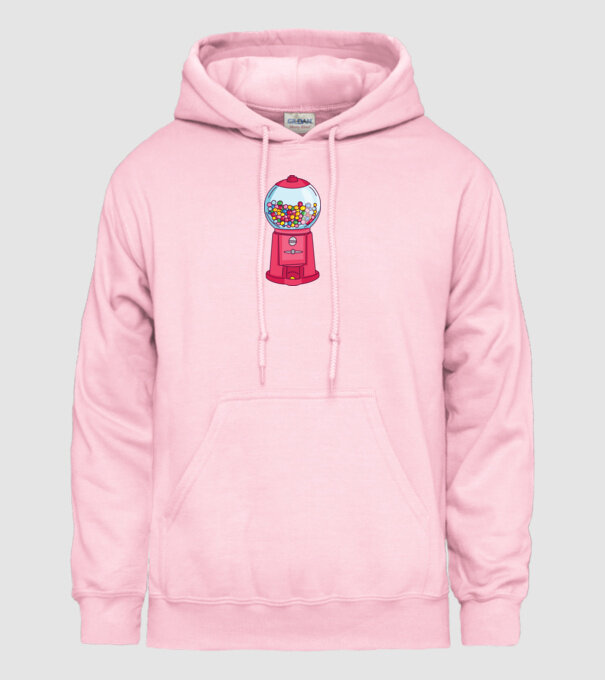 Automat Gumă de mestecat model roz deschis pe tricou