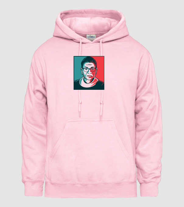 Ruth Bader Ginsburg model roz deschis pe tricou