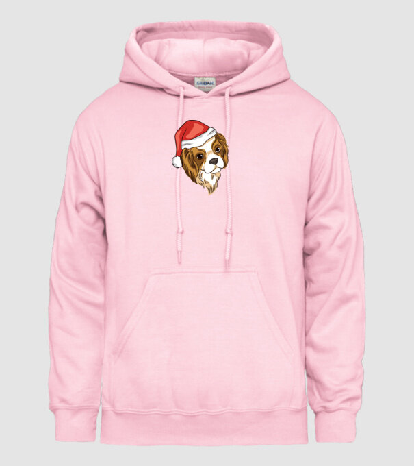 Santa Cocker Spaniel model roz deschis pe tricou