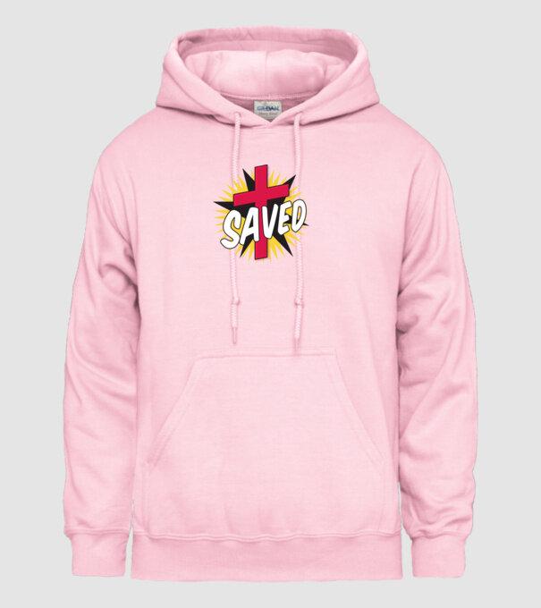 Saved Isus Cruce model roz deschis pe tricou