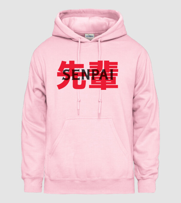 Senpai model roz deschis pe tricou