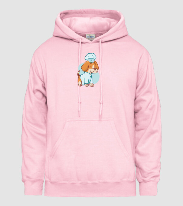 Beagle bucătar model roz deschis pe tricou