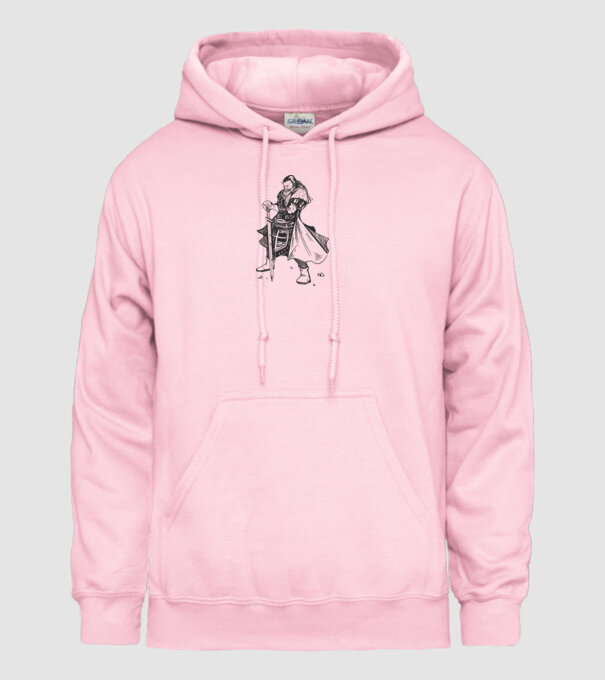 Cavaler Templier model roz deschis pe tricou