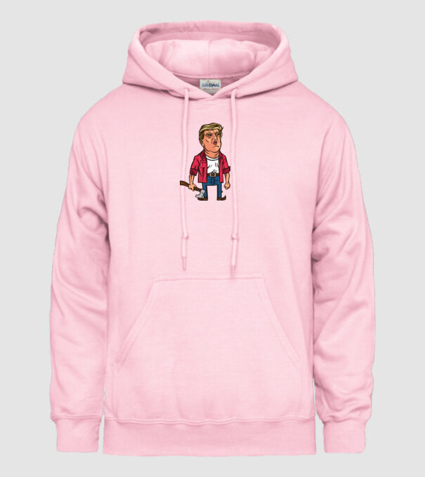 Trump tăietor de lemne model roz deschis pe tricou