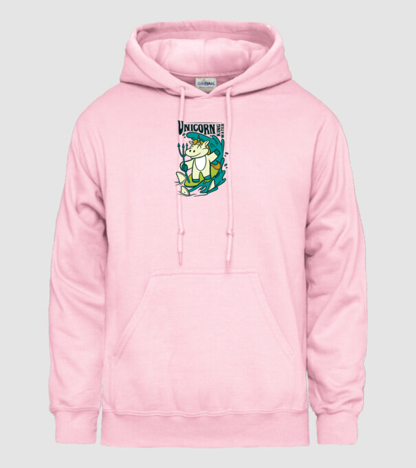 Unicorn regele apelor model roz deschis pe tricou