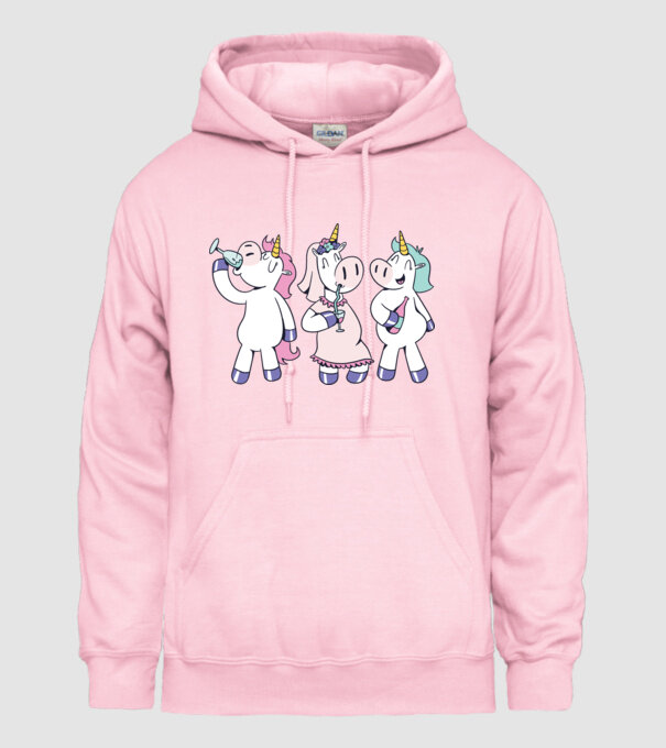 Unicorn Mireasă Petrecerea burlăcițelor model roz deschis pe tricou