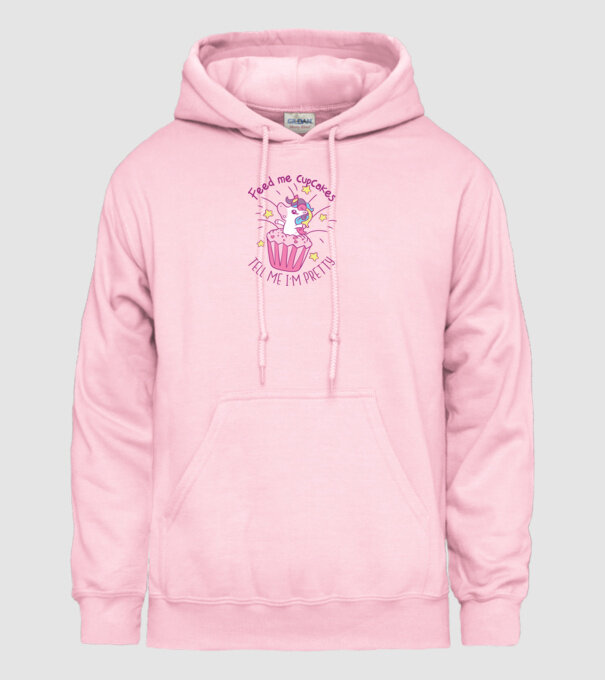 Unicorn Muffin model roz deschis pe tricou