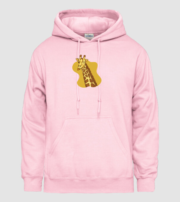 Girafă amuzantă model roz deschis pe tricou