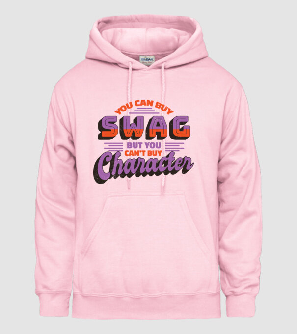 You can buy swag but you cant buy character model roz deschis pe tricou