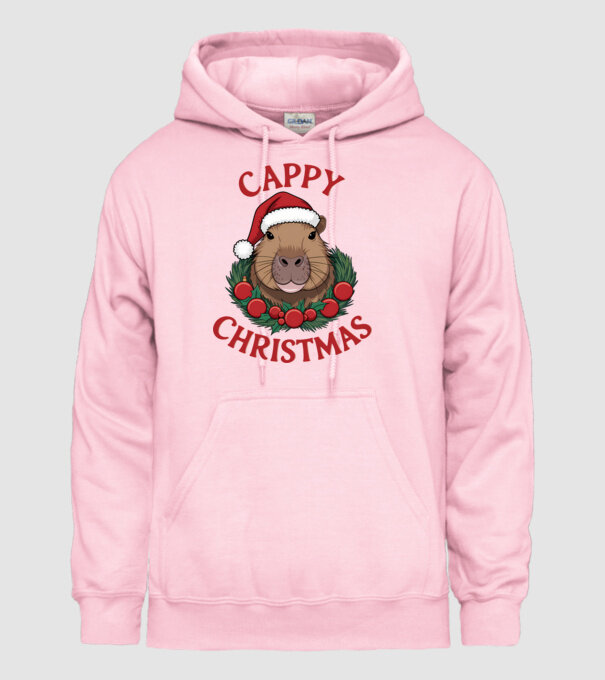 Cappy Christmas 2 model roz deschis pe tricou
