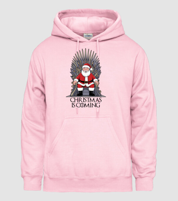 Christmas is Coming Alb model roz deschis pe tricou