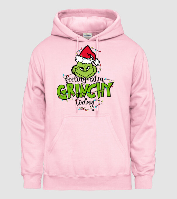 Feeling extra Grinchy today model roz deschis pe tricou