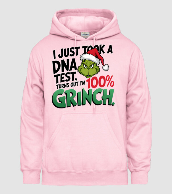 Grinch DNA test model roz deschis pe tricou