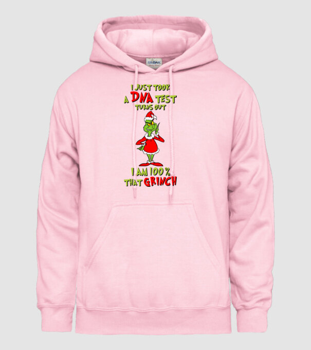 I just took a DNA test - I am Grinch model roz deschis pe tricou