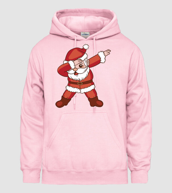 Santa Dab model roz deschis pe tricou