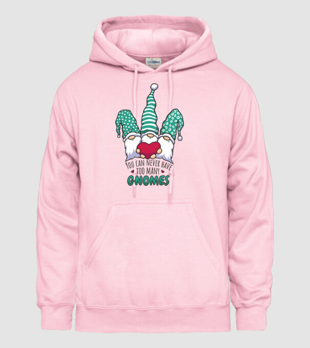 You can never have too many Gnomes model roz deschis pe tricou