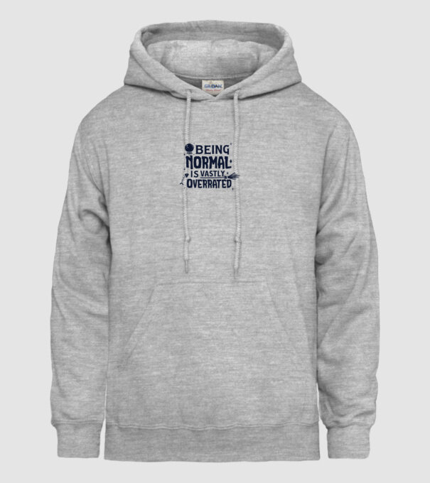 Being Normal is Vastly Overrated model gri pe tricou