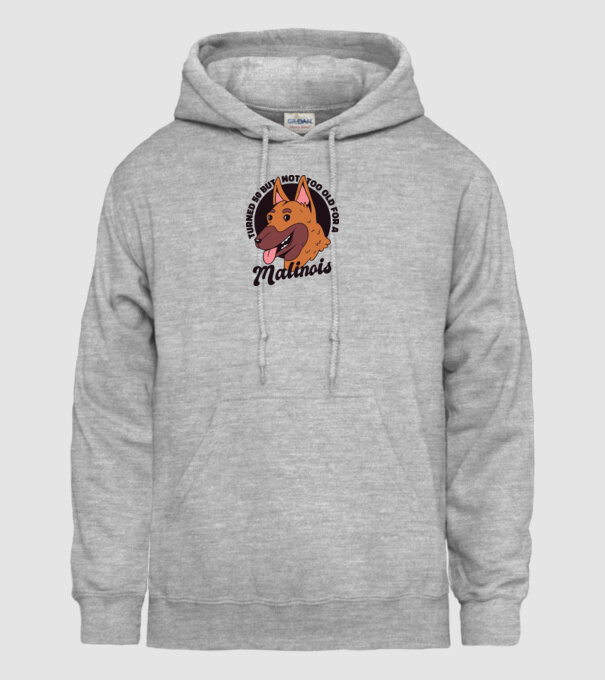 Câine ciobănesc belgian model gri pe tricou