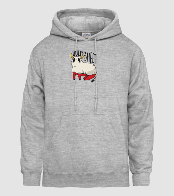Bull sheet model gri pe tricou