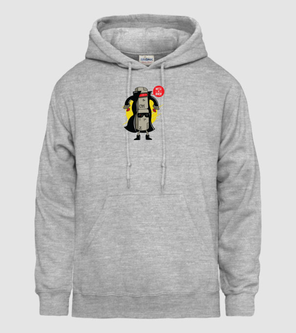 Ctrl Z Terminator Parodie model gri pe tricou