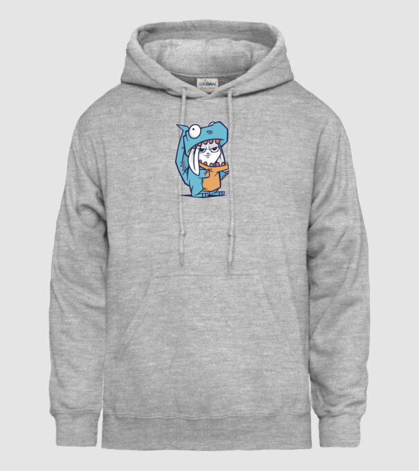 Costum de dinozaur model gri pe tricou