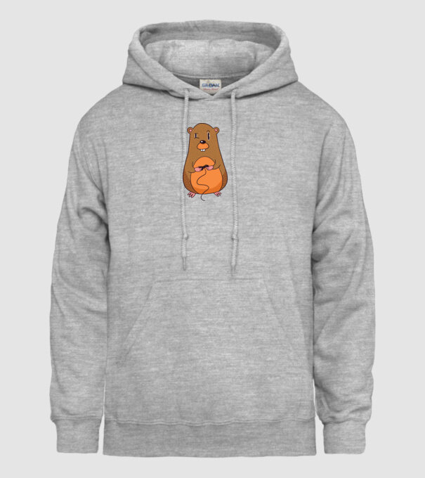 Hamster Gamer model gri pe tricou