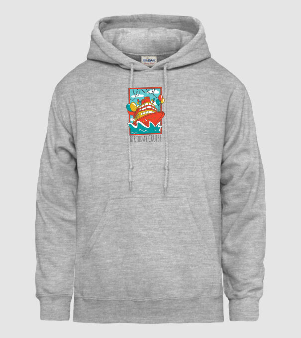 Croazieră model gri pe tricou