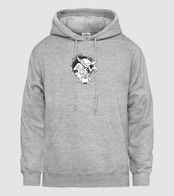 Umbră înfricoșătoare model gri pe tricou